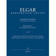 Elgar Concerto for Violoncello and Orchestra in E ...