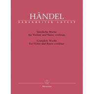 Handel Complete Works for Violin and Basso continu...