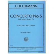 Goltermann concerto No.5 in D minor Op.76 for Cell...