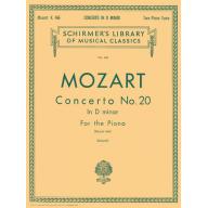 Mozart Concerto No.20 in D minor for 2 Pianos, 4 Hands