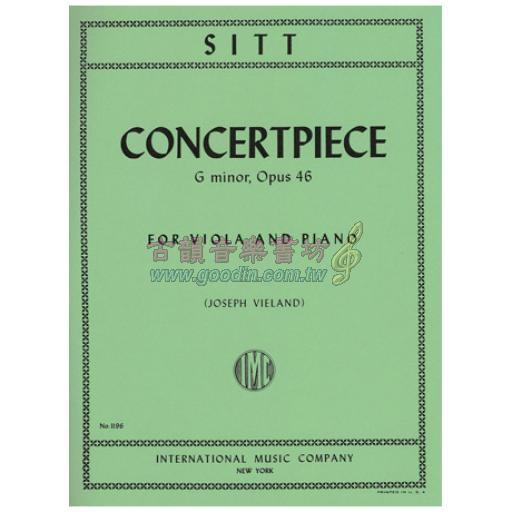 Sitt Concertpiece in G minor Op.46 for Viola and Piano