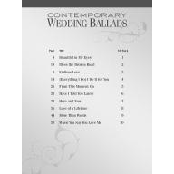 Contemporary Wedding Ballads P/V/G Songbook With CD