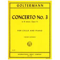 *Goltermann Concerto No. 3 in B minor Op.51 for Cello and Piano