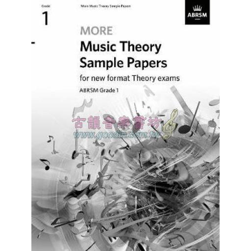 < 特價 > ABRSM 英國皇家 "More" Music Theory Sample Papers, Grade 1