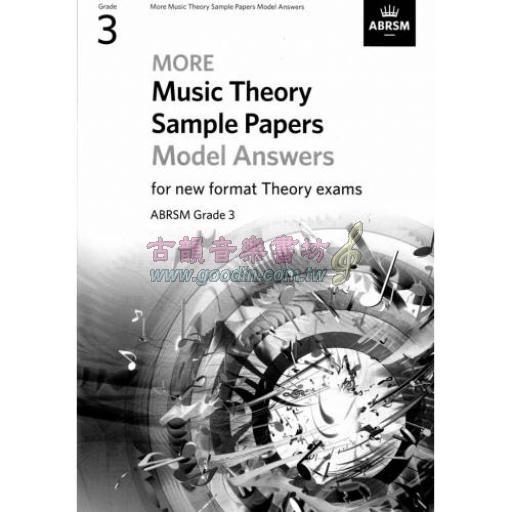 < 特價 > ABRSM 英國皇家 "More" Music Theory Sample Papers【Model Answers】, Grade 3