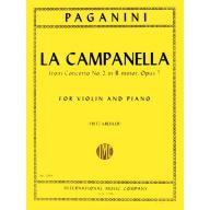*Paganini La Campanella (The Bell), Opus 7 for Vio...