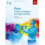 <特價>英國皇家 ABRSM 長笛音階與視奏 Flute Scales & Arpeggios and Sight-Reading from 2018 , Grades 1–5
