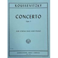 *Koussevitzky Concerto Op.3 for String Bass and Pi...