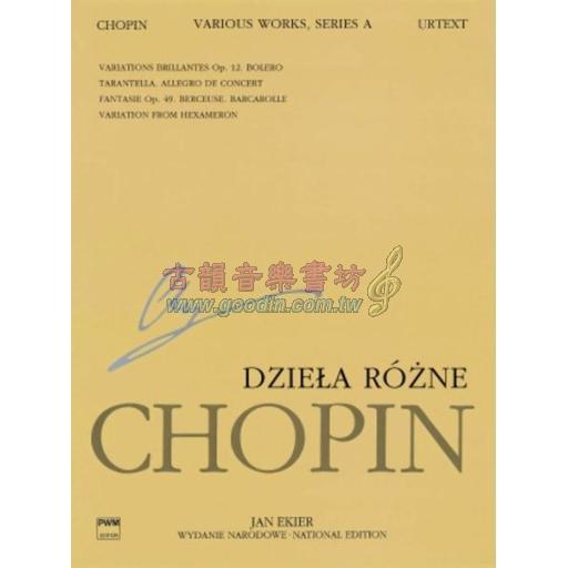 【波蘭國家版】Chopin Various Works. Series A