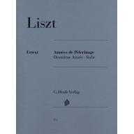 Liszt Années de pèlerinage for Piano Solo