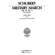 Schubert Military March Op. 51 No. 1 for 1 Piano, 4 Hands