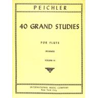 Peichler 40 Grand Studies Volume IV for Flute
