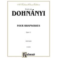 Dohnányi, 4 Rhapsodies Op.11 for Piano
