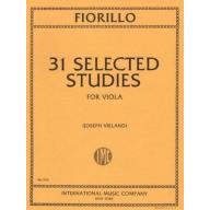 Fiorillo, 31 Selected Studies for Viola