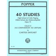 Popper,40 Studies: High School of Cello Playing,Opus73,Cello II Acc