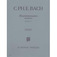C. Ph. E Bach Piano Sonatas, Selection,  Volume III