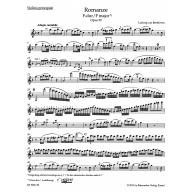 Beethoven Romances in F Major and G Major Op. 50, 40 for Violin and Orchestra