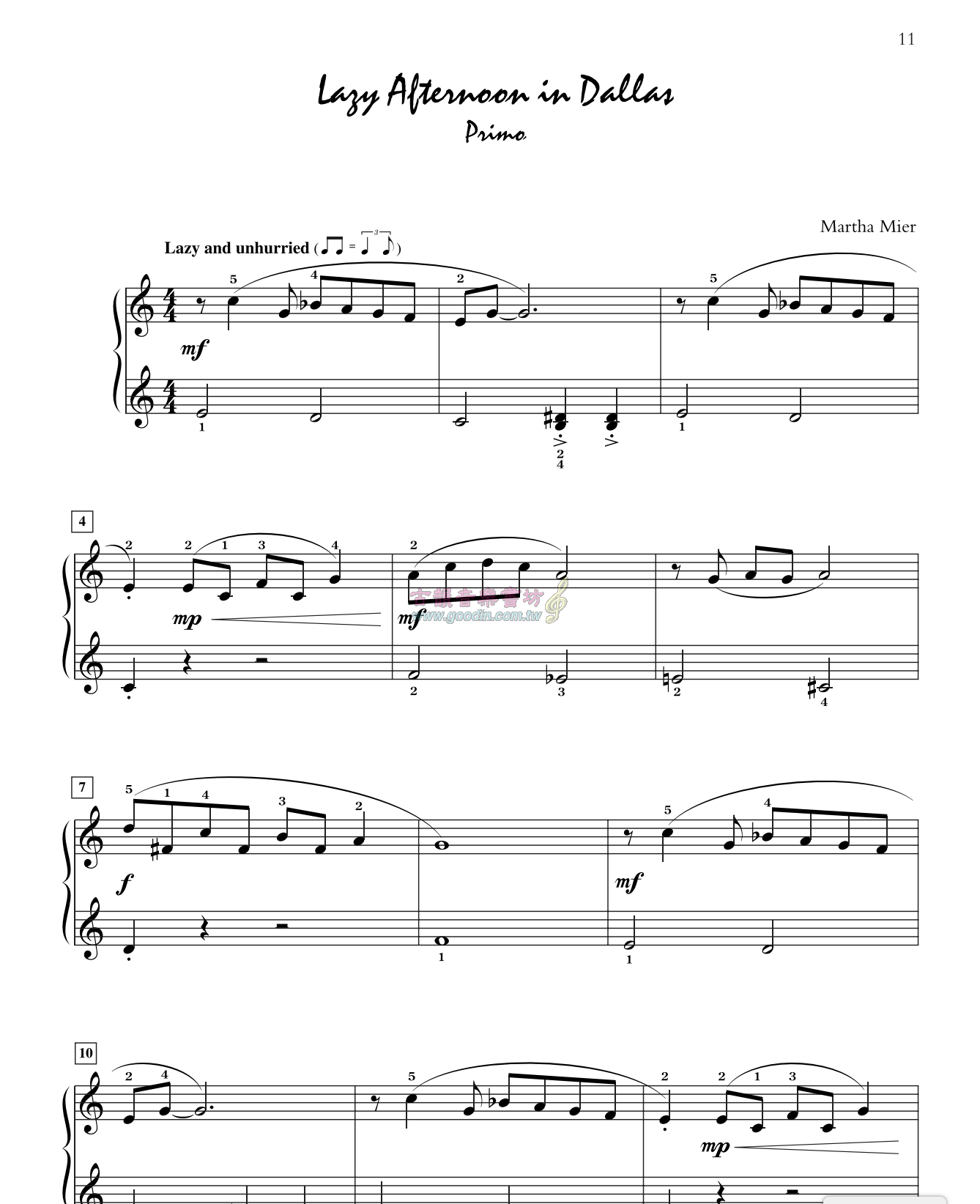 古韻社 GoodinMusik【Jazz, Rags & Blues for Two, Book 1 0021386 9780739032022】