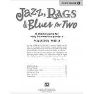 【特價】Jazz, Rags & Blues for Two, Book 1