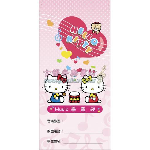 三麗鷗 Hello Kitty (粉)"加厚"音樂學費袋 GU201