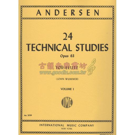 *Andersen 24 Technical Studies Op.63 Vol.I for Flute Solo