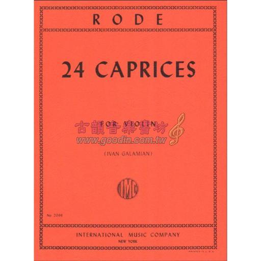 Rode 24 Caprices for Violin Solo