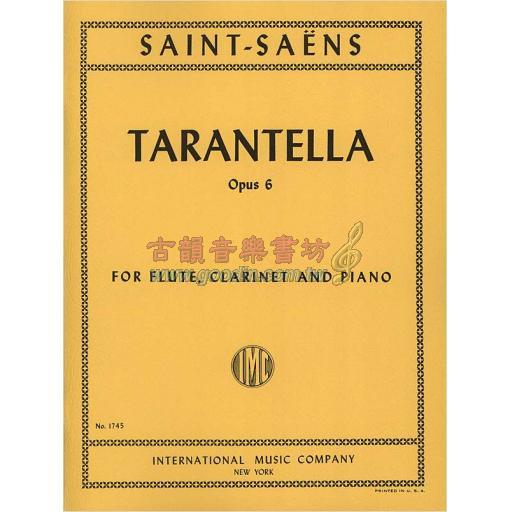 Saint-Saëns Tarantelle Trios Op.6 (for Flute, Clarinet in A & Piano)