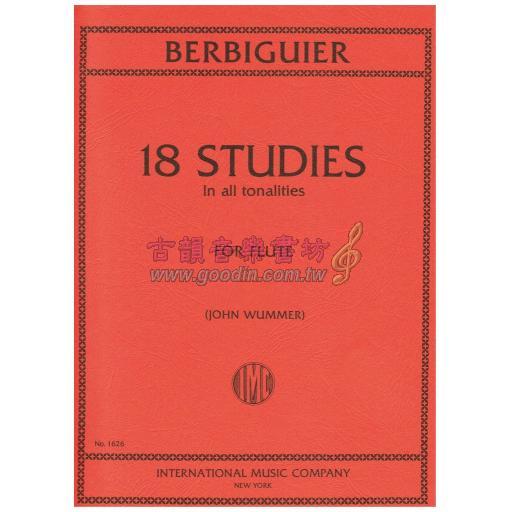 *Berbiguier 18 Studies for Flute Solo