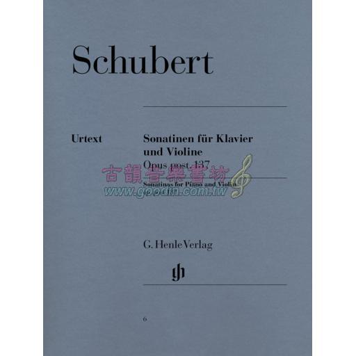 Schubert Sonatinas for Piano and Violin op. post. 137