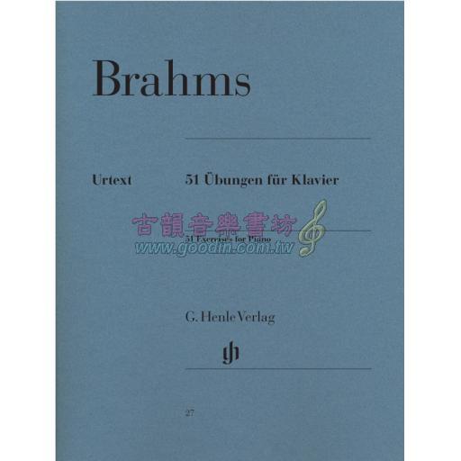 Brahms 51 Exercises for Piano