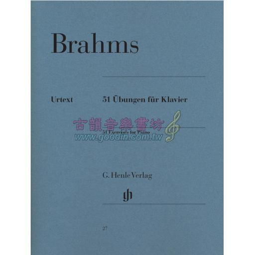 Brahms 51 Exercises for Piano