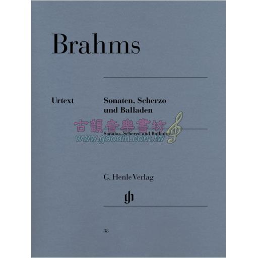 Brahms Sonatas, Scherzo and Ballades
