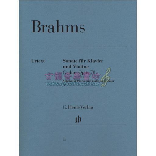 Brahms Sonata for Piano and Violin in G major op. 78