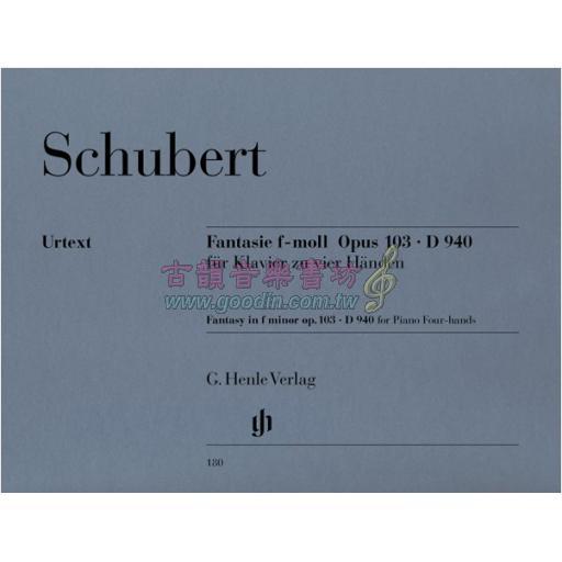 Schubert Fantasy in F minor Op.103 D 940 for 1 Piano, 4 hands