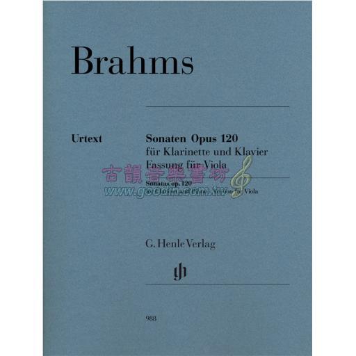 Brahms Clarinet Sonata op. 120 (Version for Viola)