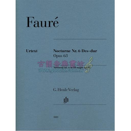 Fauré Nocturne no. 6 D flat major op. 63