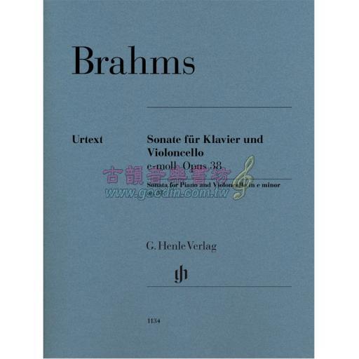 Brahms Sonata for Piano and Violoncello in e minor op. 38