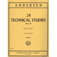 *Andersen 24 Technical Studies Op.63 Vol.I for Flute Solo