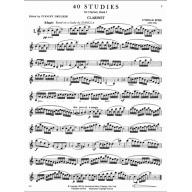 *Rose 40 Studies Vol. I for Clarinet