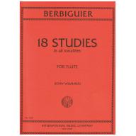 Berbiguier 18 Studies for Flute Solo