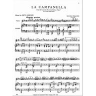 *Paganini La Campanella (The Bell), Opus 7 for Violin and Piano
