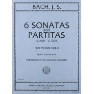 *Bach Six Sonatas and Partitas, S. 1001-1006 for Violin Solo