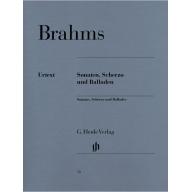 Brahms Sonatas, Scherzo and Ballades