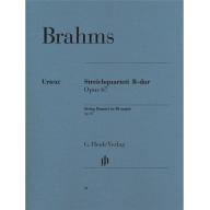 Brahms String Quartet B flat major op. 67