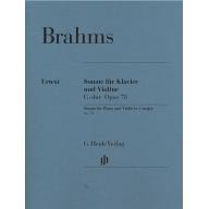 Brahms Sonata for Piano and Violin in G major op. 78