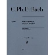 C. Ph. E Bach Piano Sonatas, Selection,  Volume III