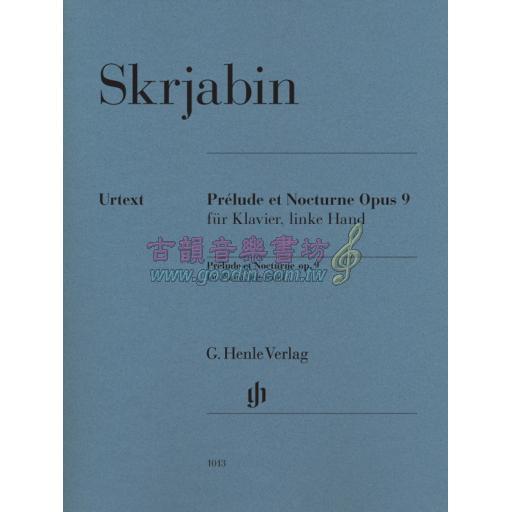 Skrjabin Prélude et Nocturne for Piano, left hand Op. 9