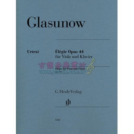 Glazunov Élégie op. 44 for Viola and Piano