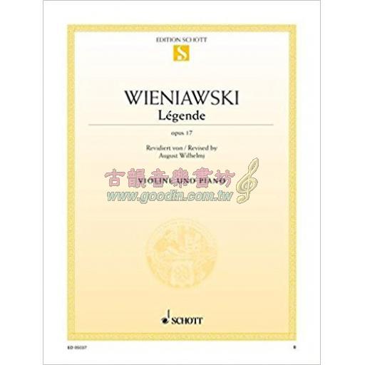 Wieniawski Légende OP.17 for VIOLIN and PIANO         
