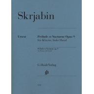 Skrjabin Prélude et Nocturne for Piano, left hand Op. 9